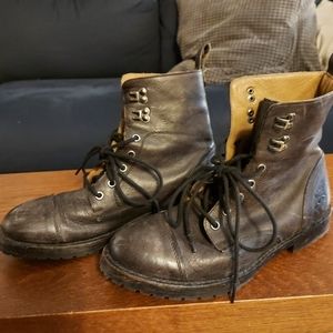 John Fluevog combat lace up boots size 7 women's 5.5 men's